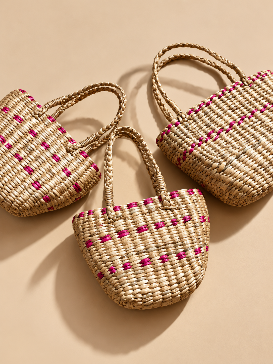 Water hyacinth handbags