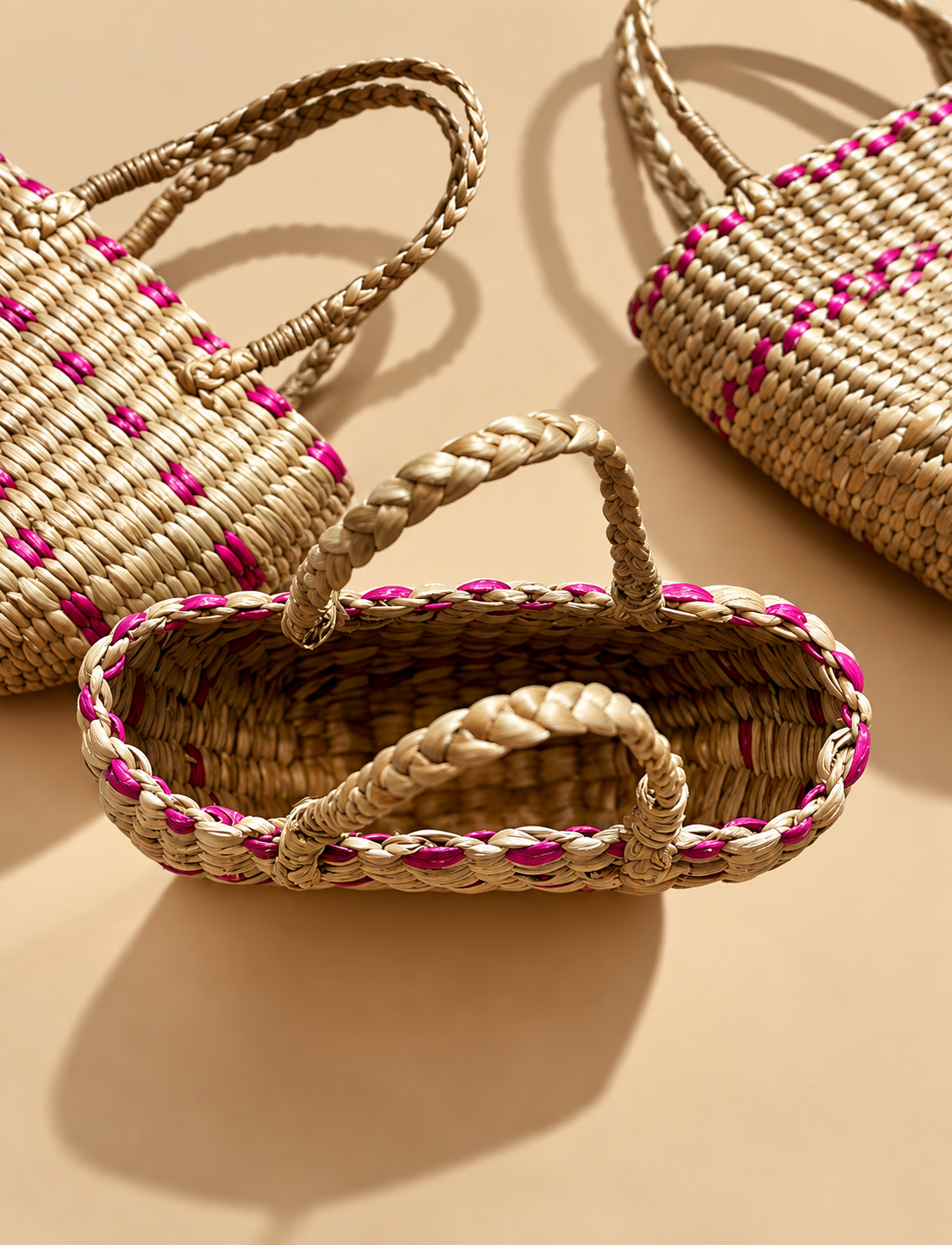 Water hyacinth handbags