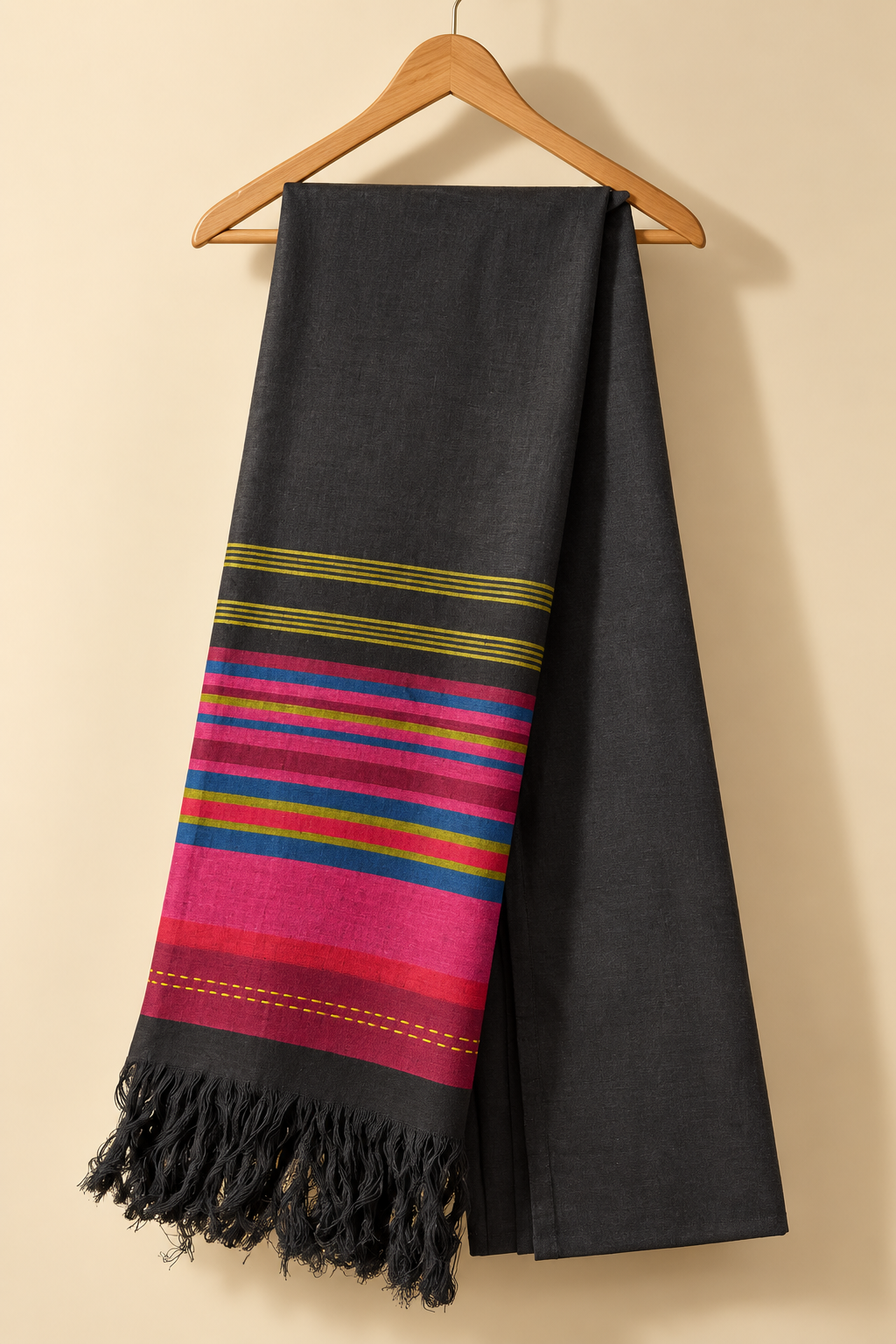 Multiple Stripe Cotton stole