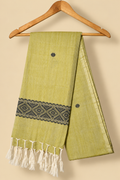 Sage Green & Black Cotton Stole