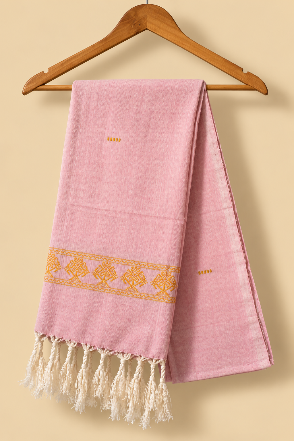 Baby and Mustard yellow Cotton stole