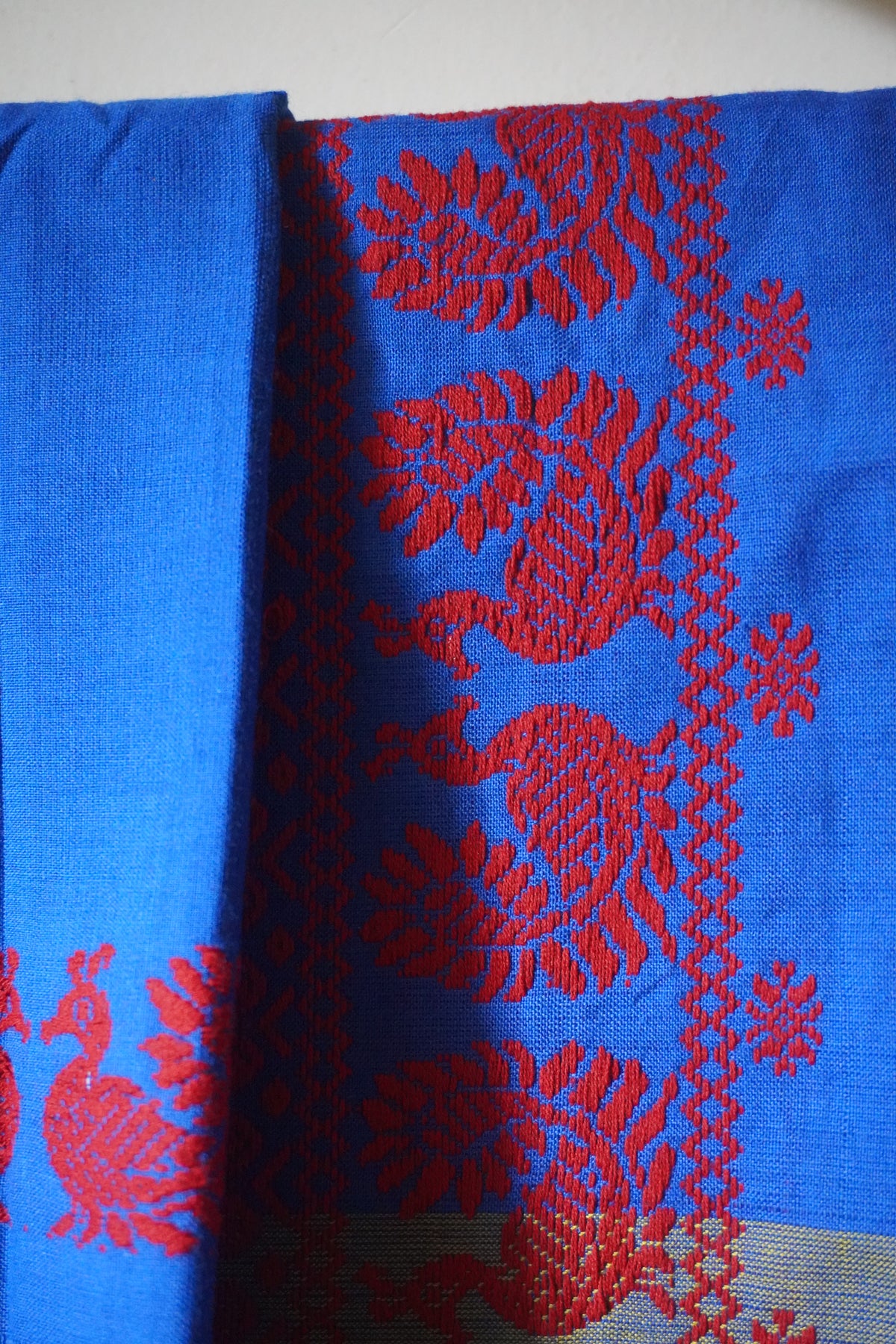 Traditional Peacock design mekhela sador