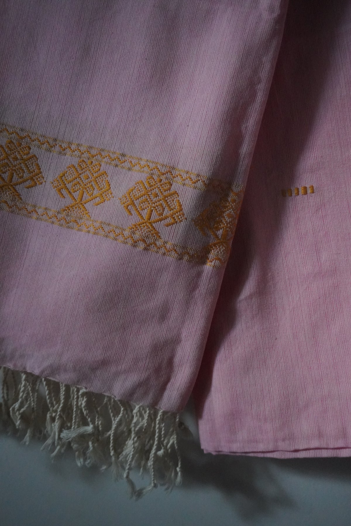 Baby and Mustard yellow Cotton stole