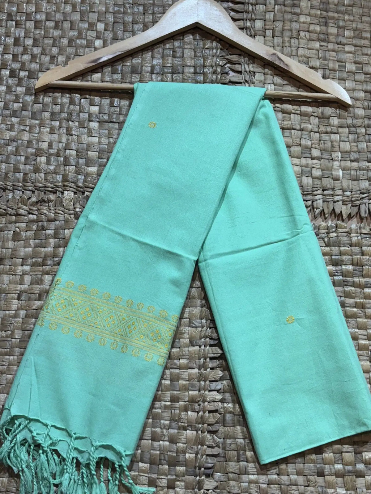 Green & Yellow Cotton Stole