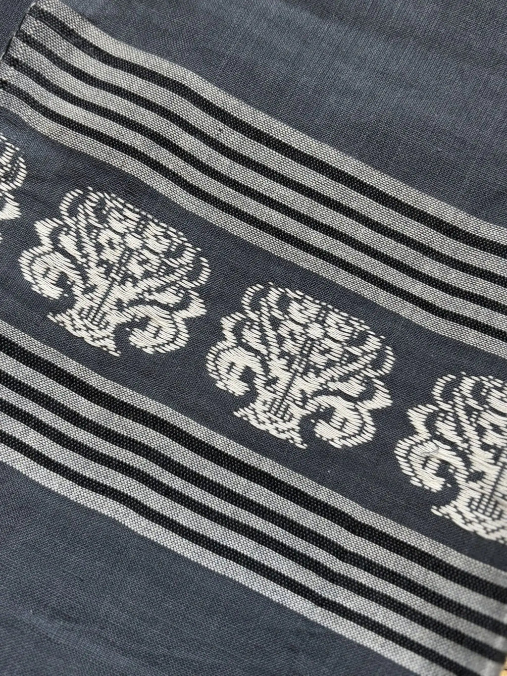 Grey Cotton Stole – image 3