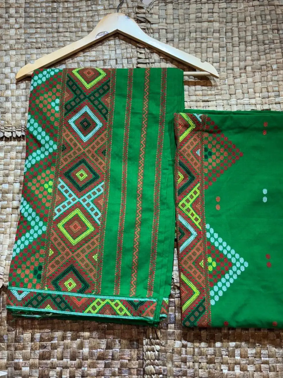 Green Mekhela Sador