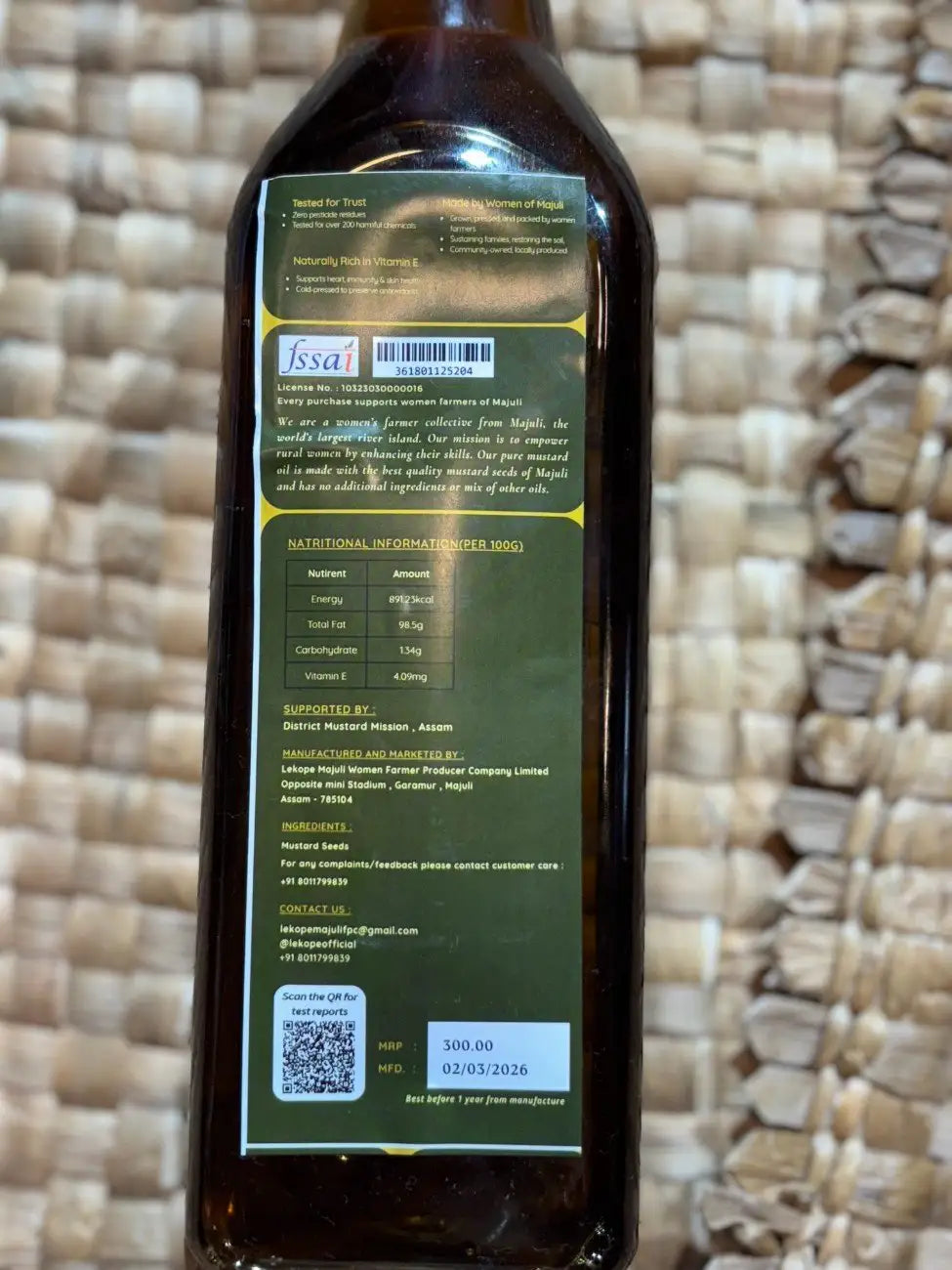Cold-Pressed Mustard Oil (1 Litre) – image 6