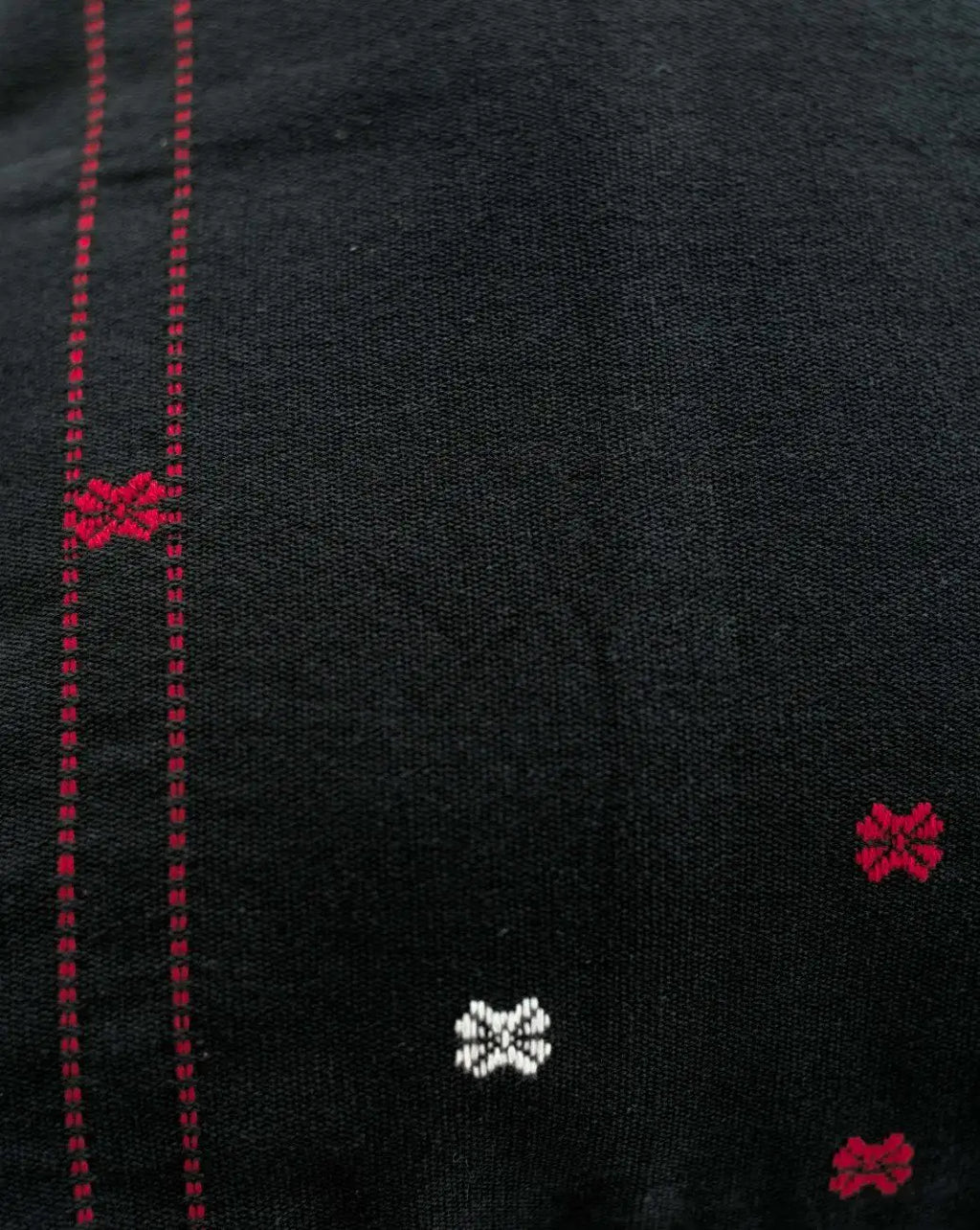 Black, Red & White Pinbuk Design Cushion Cover -Set of 2 – image 2