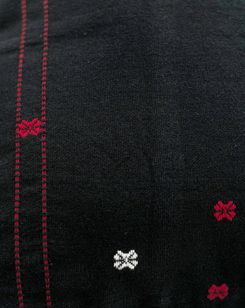 Black, Red & White Pinbuk Design Cushion Cover -Set of 2 – image 2