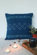 Blue & White Pinbuk Design Cushion Cover -Set of 2
