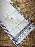 White & Blue Table Runner