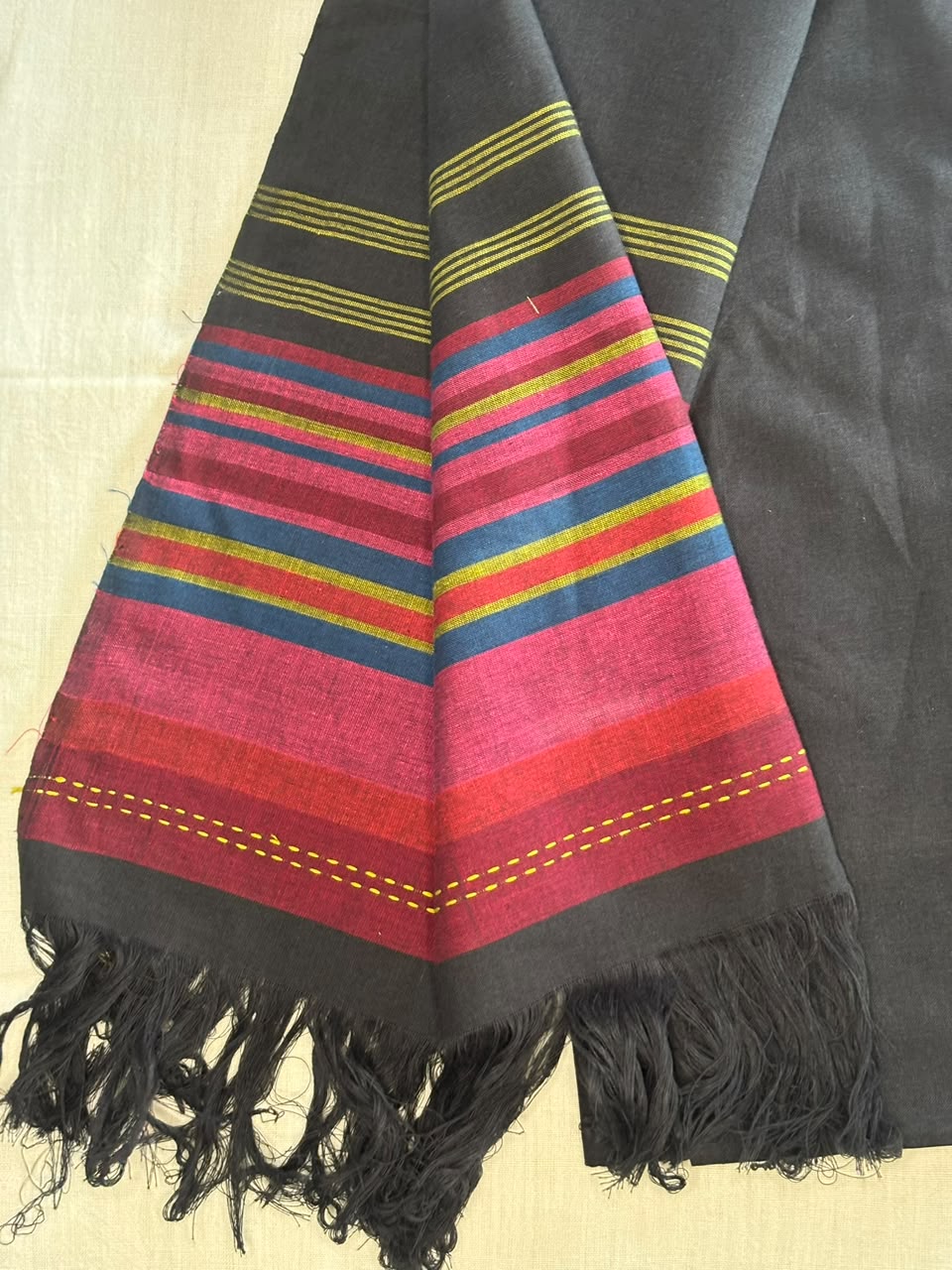 Multiple Stripe Cotton stole