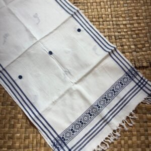 White & Blue Table Runner